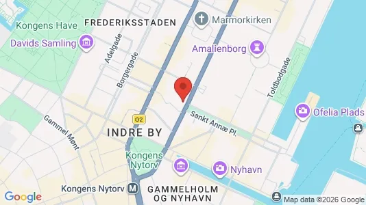 Kontorlokaler til leje i København K - kort over placeringen