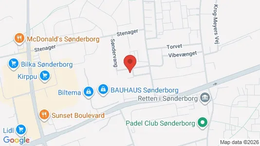 Lagerlokaler til leje i Sønderborg - Foto fra Google Street View