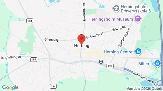 Erhvervslejemål til leje i Herning - Foto fra Google Street View