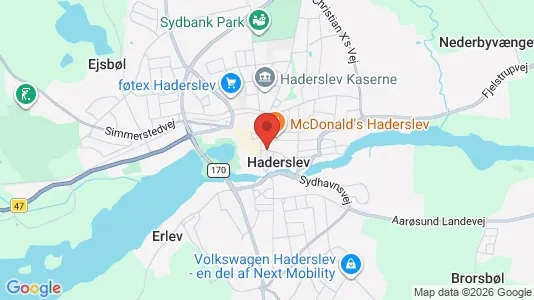 Erhvervslejemål til leje i Haderslev - Foto fra Google Street View