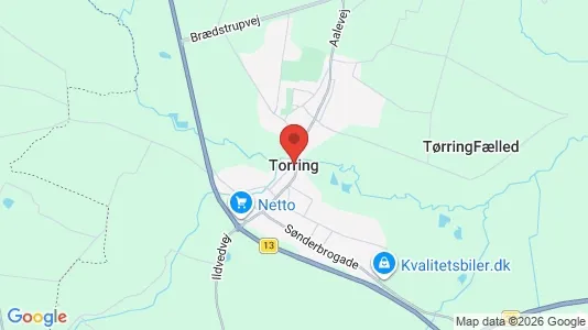 Erhvervslejemål til leje i Tørring - Foto fra Google Street View