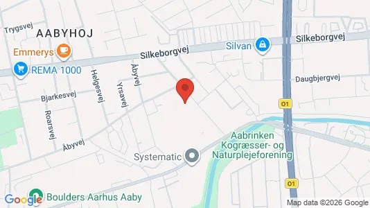 Kontorlokaler til leje i Åbyhøj - kort over placeringen