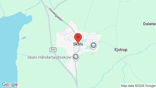 Erhvervslejemål til leje i Skals - Foto fra Google Street View