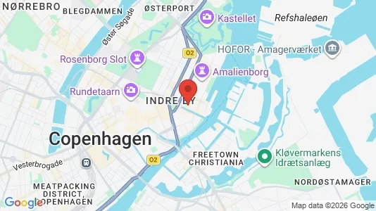 Kontorfællesskaber til leje i København K - Foto fra Google Street View