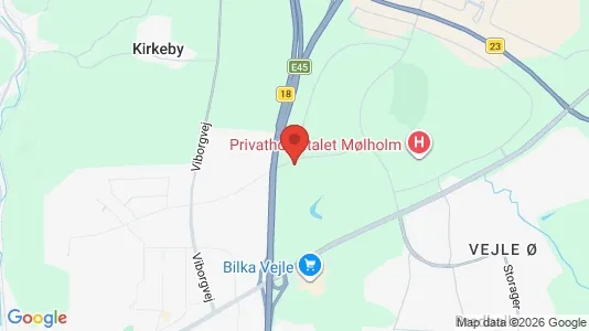 Erhvervslejemål til leje i Vejle Centrum - Foto fra Google Street View
