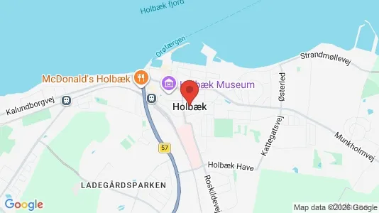 Butikslokaler til leje i Holbæk - Foto fra Google Street View