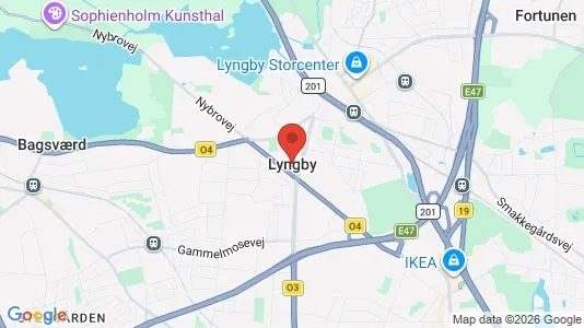 Butikslokaler til leje i Kongens Lyngby - Foto fra Google Street View
