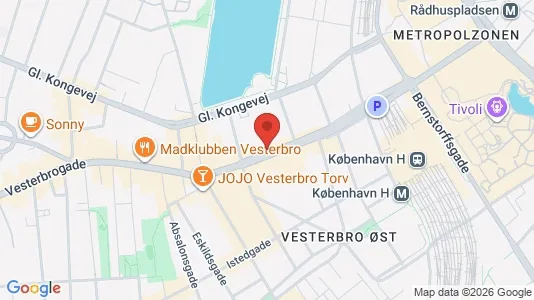 Kontorlokaler til leje i Vesterbro - Foto fra Google Street View