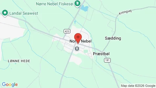 Erhvervslejemål til leje i Nørre Nebel - Foto fra Google Street View