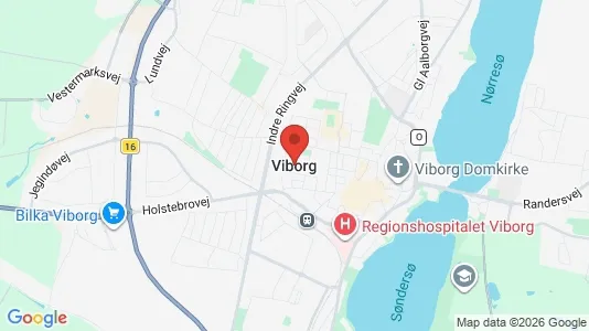 Erhvervslejemål til leje i Viborg - Foto fra Google Street View