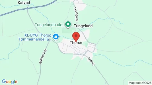 Erhvervslejemål til leje i Thorsø - Foto fra Google Street View