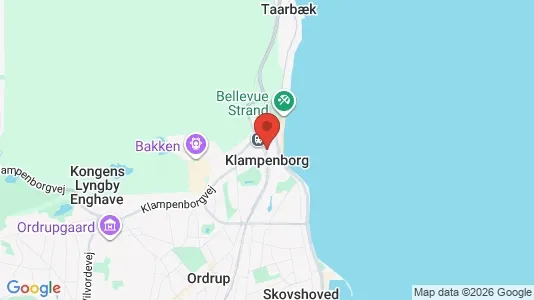 Erhvervslejemål til leje i Klampenborg - Foto fra Google Street View