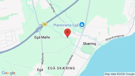 Erhvervslejemål til leje i Egå - Foto fra Google Street View