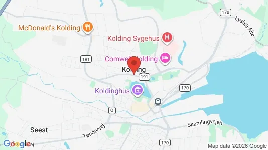 Erhvervslejemål til leje i Kolding - Foto fra Google Street View
