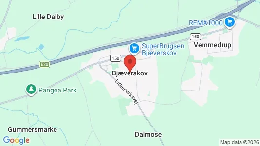Erhvervslejemål til leje i Bjæverskov - Foto fra Google Street View
