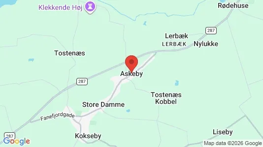 Erhvervslejemål til leje i Askeby - Foto fra Google Street View