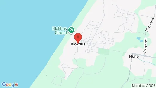 Erhvervslejemål til leje i Blokhus - kort over placeringen