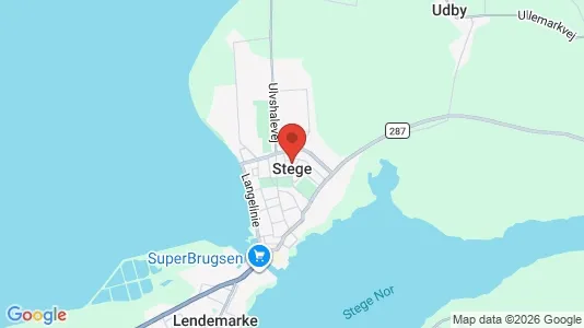 Erhvervslejemål til leje i Stege - Foto fra Google Street View