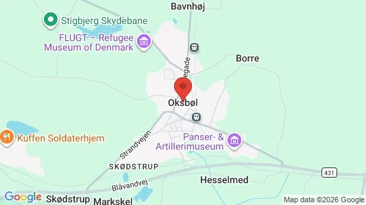 Erhvervslejemål til leje i Oksbøl - Foto fra Google Street View