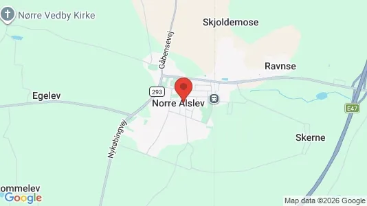 Erhvervslejemål til leje i Nørre Alslev - Foto fra Google Street View