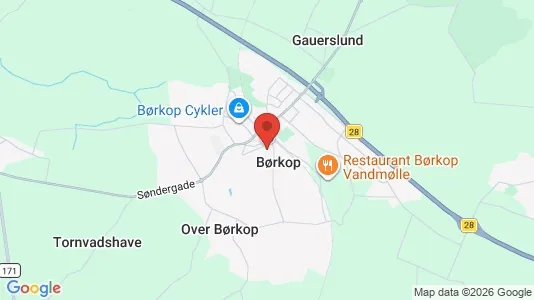 Erhvervslejemål til leje i Børkop - Foto fra Google Street View