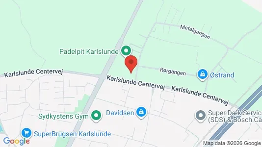 Erhvervslejemål til leje i Karlslunde - kort over placeringen