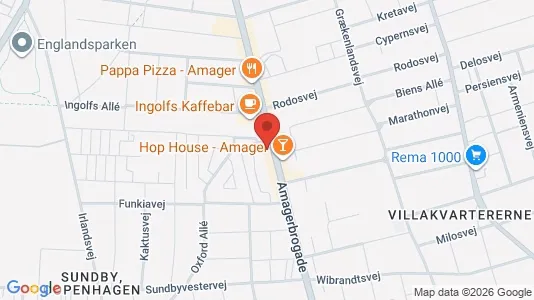 Erhvervslejemål til salg i København S - kort over placeringen