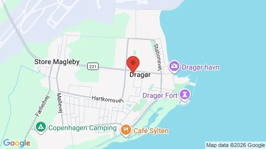 Erhvervslejemål til leje i Dragør - kort over placeringen