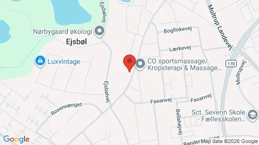 Erhvervslejemål til salg i Haderslev - kort over placeringen