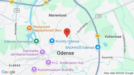 Restaurantlokaler til leje i Odense C - kort over placeringen