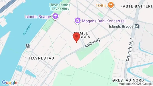 Kontorlokaler til leje i København S - kort over placeringen