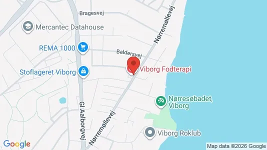 Erhvervslejemål til leje i Viborg - kort over placeringen