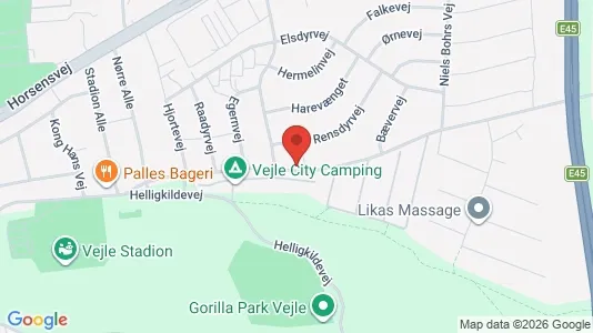 Kontorlokaler til leje i Vejle Centrum - kort over placeringen