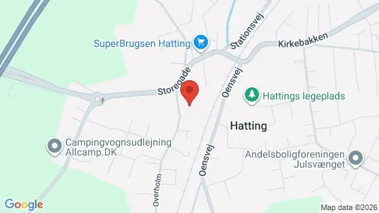 Lagerlokaler til leje i Horsens - kort over placeringen