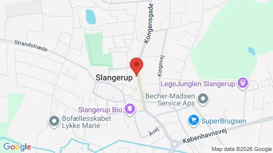 Kliniklokaler til leje i Slangerup - kort over placeringen