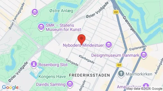 Erhvervslejemål til leje i København K - kort over placeringen