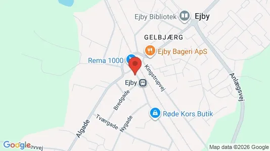 Boligudlejningsejendomme til salg i Ejby - kort over placeringen
