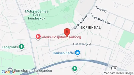 Erhvervslejemål til leje i Aalborg SV - kort over placeringen