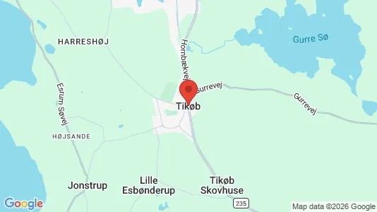 Lagerlokaler til leje i Tikøb - kort over placeringen