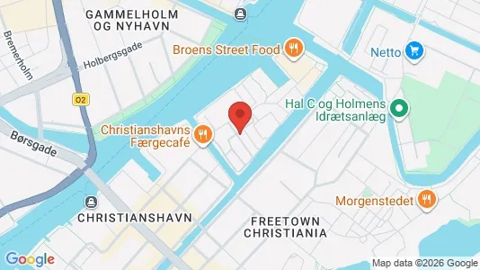 Erhvervslejemål til leje i København K - kort over placeringen