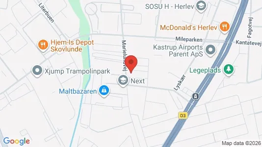 Kontorlokaler til leje i Herlev - kort over placeringen