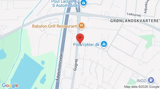 Erhvervslejemål til salg i Aalborg SØ - kort over placeringen