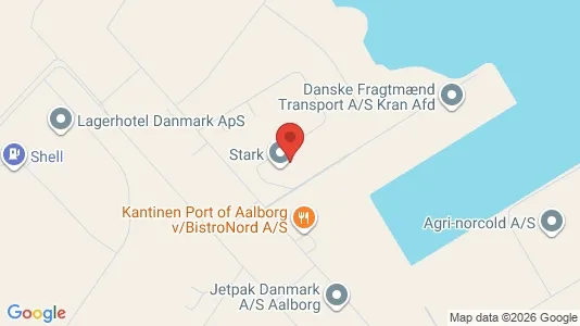 Lagerlokaler til leje i Aalborg Øst - kort over placeringen