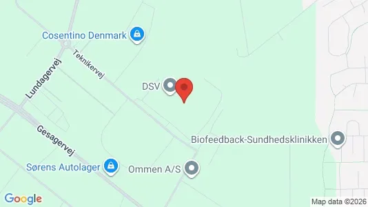 Lagerlokaler til leje i Hedensted - kort over placeringen