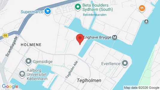 Kontorlokaler til leje i København SV - kort over placeringen