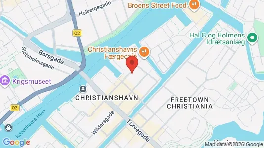Erhvervslejemål til salg i København K - kort over placeringen