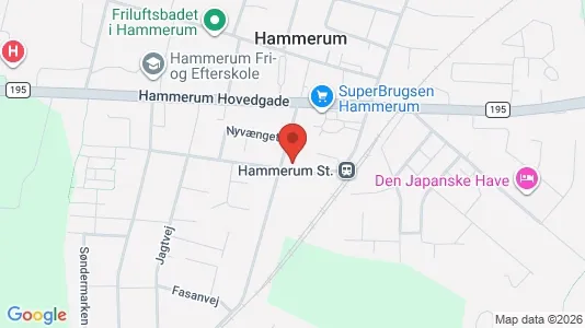 Boligudlejningsejendomme til salg i Herning - kort over placeringen