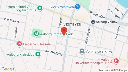 Boligudlejningsejendomme til salg i Aalborg Centrum - kort over placeringen