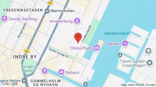 Kontorlokaler til leje i København K - kort over placeringen