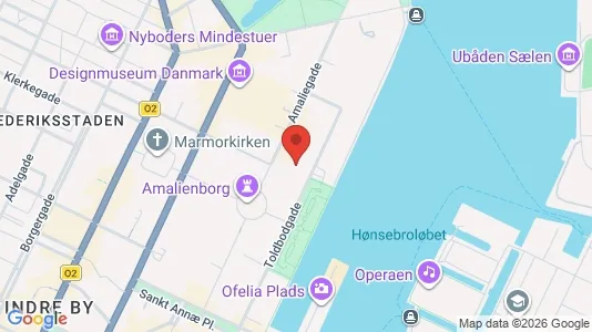 Kontorlokaler til leje i København K - kort over placeringen